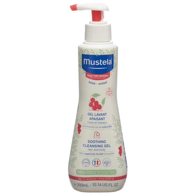 Mustela Beruhigendes Waschgel Fl 300 мл