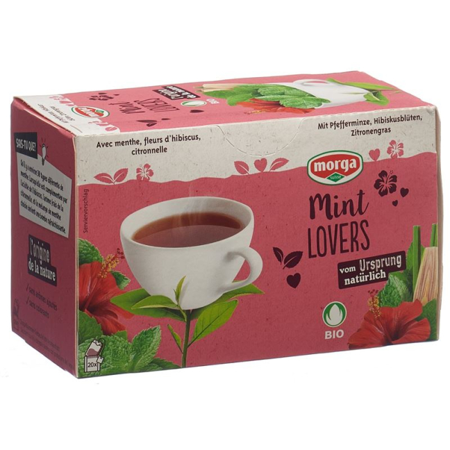 MORGA Mint Lovers Tee w/H organic bud