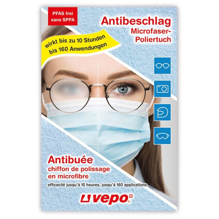 VEPO Antibeschlag Microfaser Tuch 10h