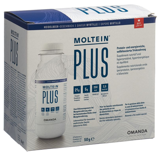 Moltein PLUS 2.5 Heidelbeere Ds 400гр