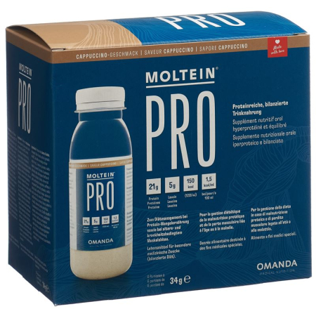 Moltein PRO 1.5 Cappuccino 6 Fl 34 g