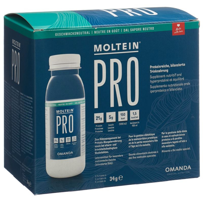 Moltein PRO 1.5 Geschmacksneutraal Btl 510 g