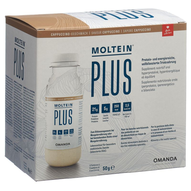 Moltein PLUS 2.5 Cappuccino Btl 750 γρ