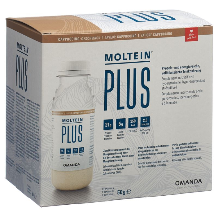 Moltein PLUS 2.5 Cappuccino BTL 750 g