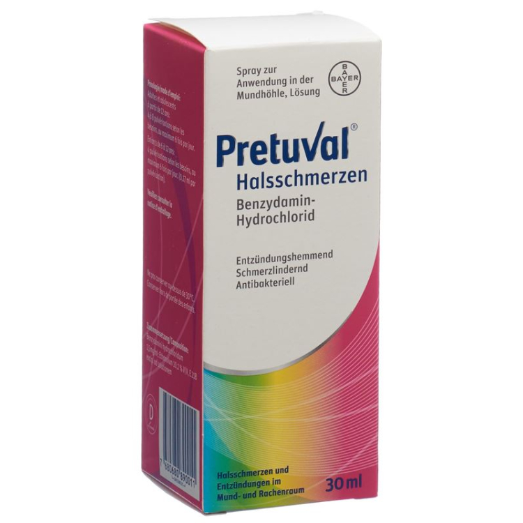 PRETUVAL THROAT SPRAY 30 ML