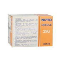 Nipro disposable cannulas 0.5x25mm 25Gx1 orange 100 pcs