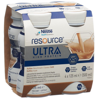 Risorsa Ultra High Protein XS Kaffee 4 Fl 125 ml