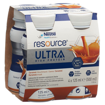 Resource ultra high protein xs caramel 4 fl 125 ml