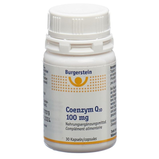Burgerstein Coenzyme Q10 காப்ஸ்யூல்கள் 100 mg 30 துண்டுகள்