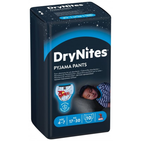 Huggies Drynites Nachtwindeln Dreng 4-7Jahre 10 Stk
