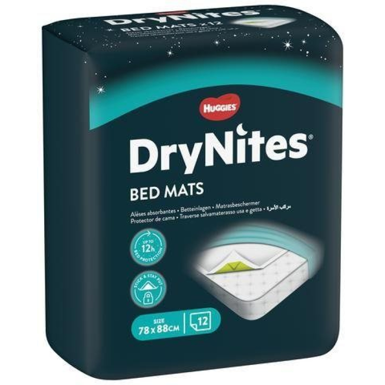 Huggies Drynites çarpayı yastıqları Yataq ayaqaltıları 7 ədəd