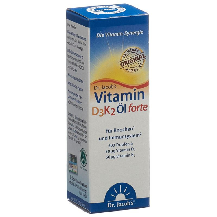 DR. JACOB'S Vitamin D3K2 Ol forte