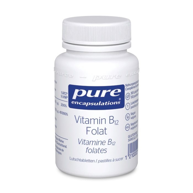 Pure Vitamin B12 Folat Lutschtabl Schweiz Ds 90 Stk