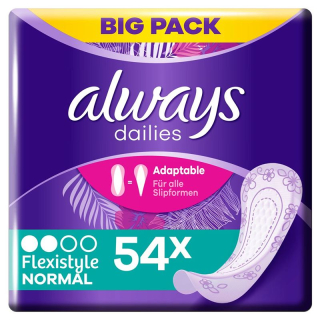 always panty liner Fresh & Protect Normal Flexi Style BigPack 54 pcs