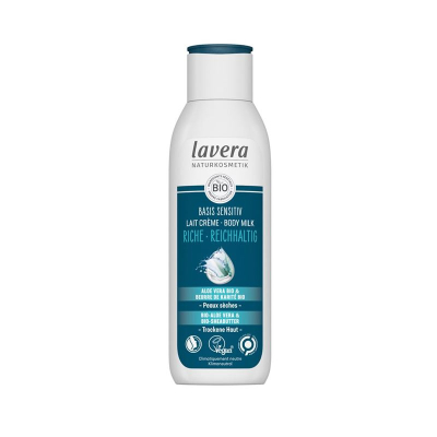 Lavera basis sensitiv bodymilk רייכהליג אלוורה ושיאה fl 250 מ"ל