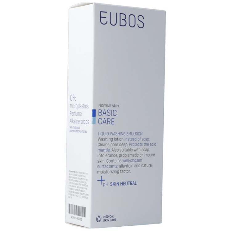 Eubos Seife liquiduide unparfümiert blau Fl 200 մլ