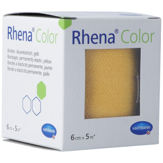Rhena Color elastic bandages 6cmx5m yellow