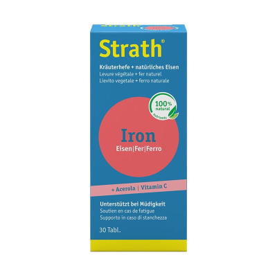 STRATH Iron natural iron + herbal yeast tabl