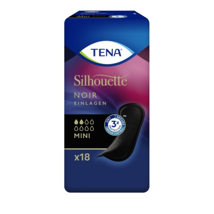 TENA シルエット ノワール ミニ パッド 18 Stk