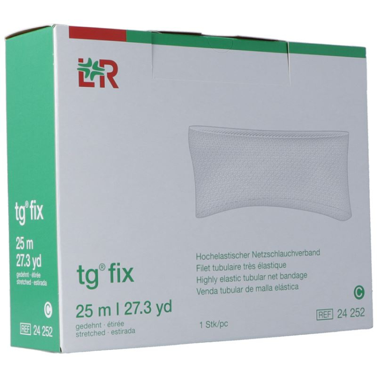 tg fix highly elastic tubular net bandage 25m C for extremities large (small head / arm / leg)