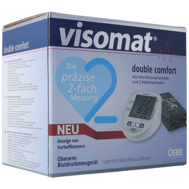 Visomat Doble comodidad monitor de presión arterial micrófono manguito EE. UU.