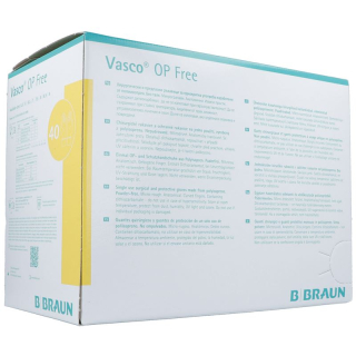 Vasco OP Free kindad suurus 8,5 steriilsed ilma lateksita 40 paari