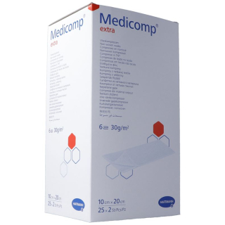 Medicomp Extra 6 fach S30 10x20cm steriilne 25 x 2 Stk