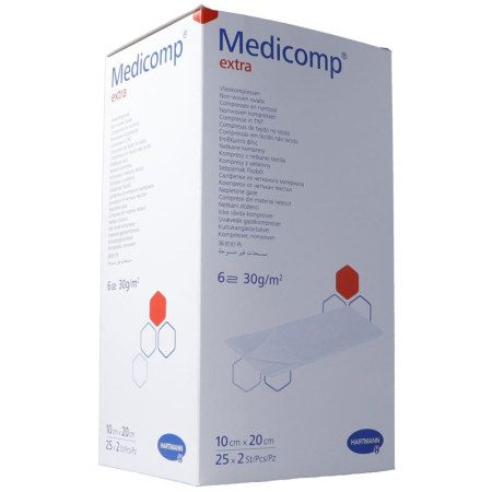 Medicomp Extra 6 fach S30 10x20cm steril 25x2 Stk