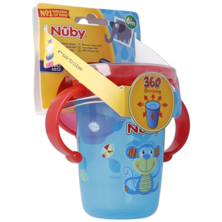 Nuby drinking cup 360° Wonder Cup 240ml with handles leak-proof