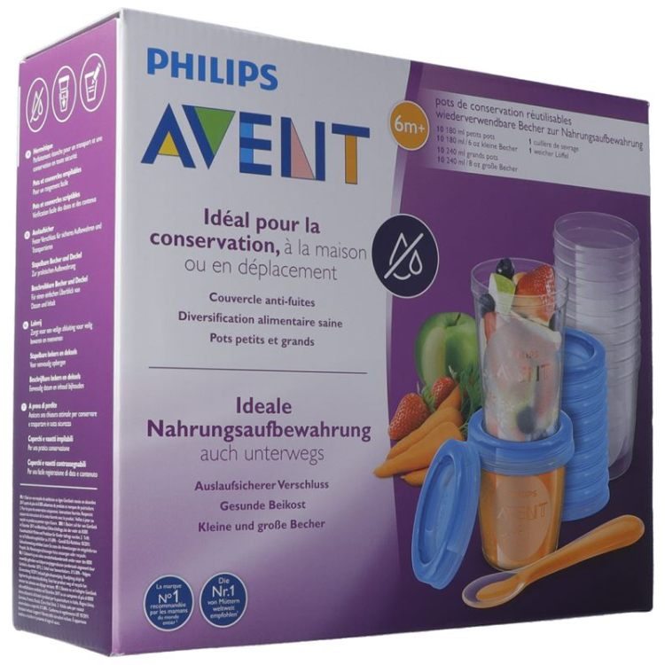 Avent Philips ბავშვთა საკვების შენახვის სისტემა