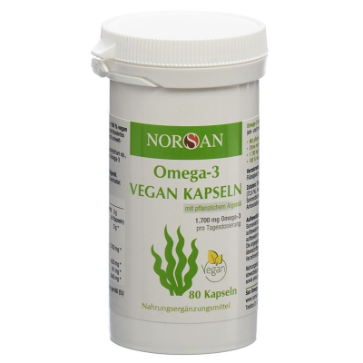 NORSAN Omega-3 Kaps vegán can 80 Stk