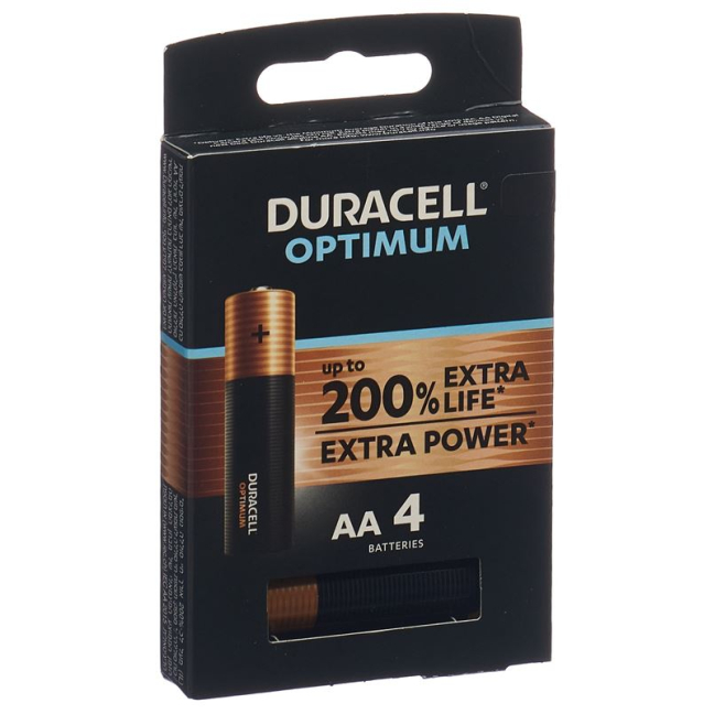 Bateria Duracell Optimum AA 4 Stk