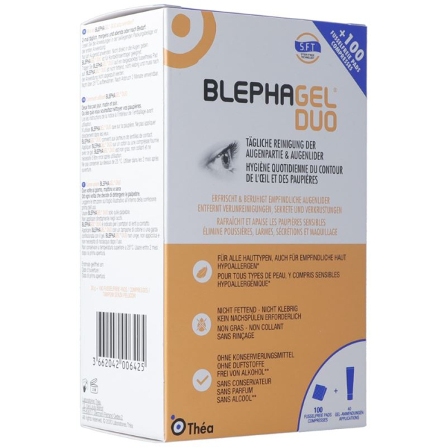 BLEPHAGEL Duo Gel 30g + 100 Pads - Eye Care Product
