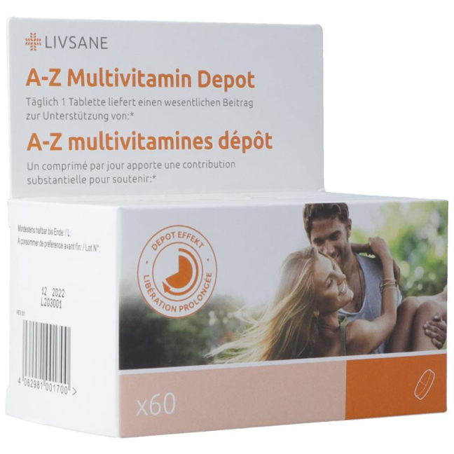 Livsane A-Z Multivitamin Depot Tabl CH Verze 60 Stk