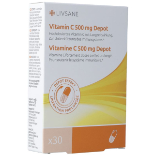 Livsane Vitamina C Depot Kaps 500 mg CH Versão 30 Stk