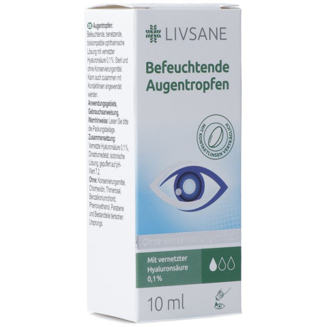 LIVSANE Befeuchtende Augentropfen - Rapid Relief for Dry & Irritated Eyes