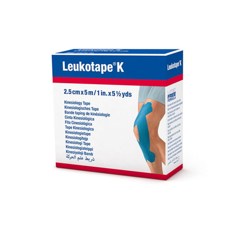 Leukotape K gipsli bandaj 5mx2,5 sm ko'k 5 dona