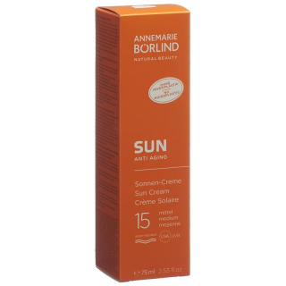 Börlind Sun Cream Sun Protection Factor 15 Tube Tb 75 ml