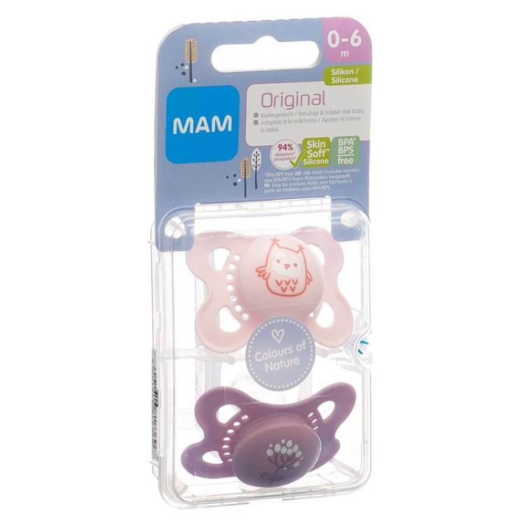 MAM Original Nuggi Silikon 0-6m Girl