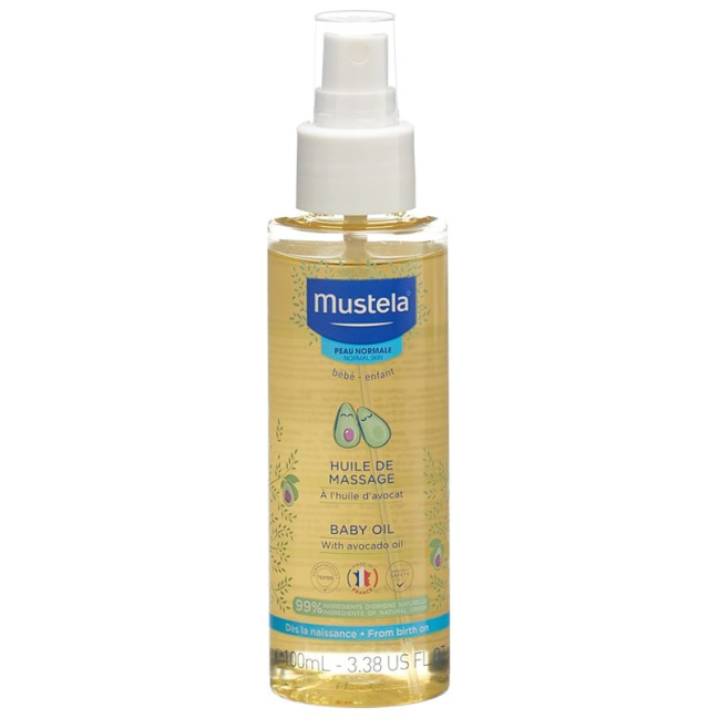 Mustela Öl normale Haut Fl 100 ml - Hydrating Oil for Baby's Skin