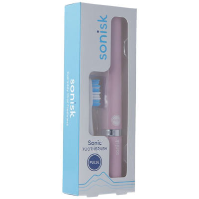 SONISK sonic toothbrush dusky pink