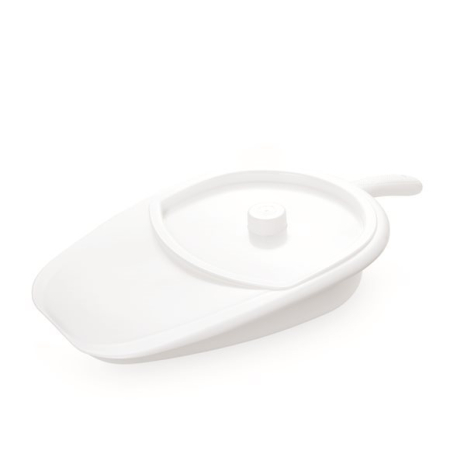 Vitility bed pan with lid white
