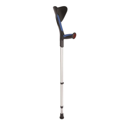 Supair krücke 140kg alu/blau softgriff z reflektorem i pivoflex-kapseln, 77-98cm clip 1 paar