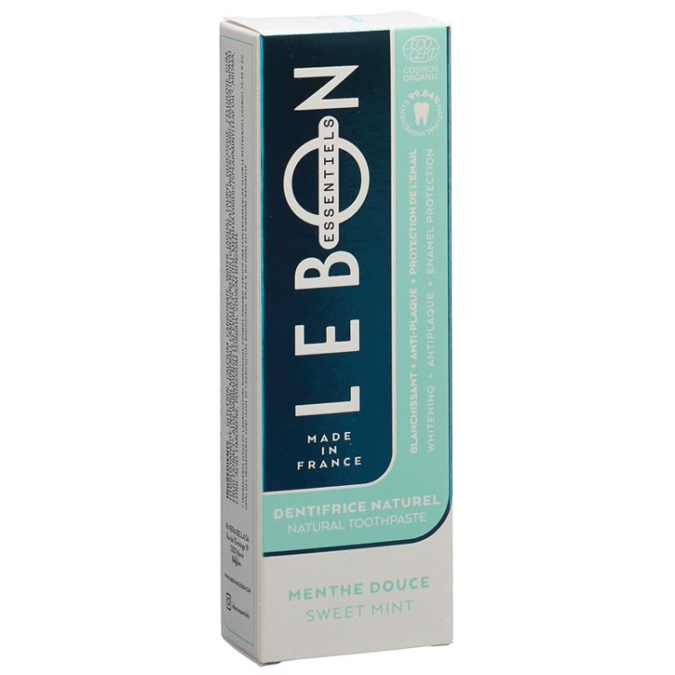 LEBON ESSENTIELS Zahnpasta რბილი Minze Organic