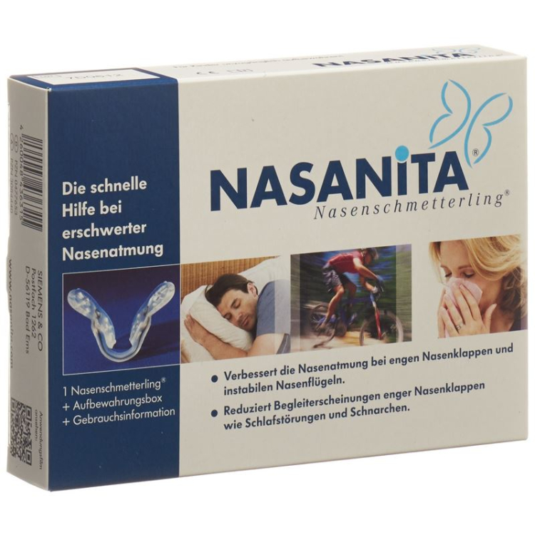 NASANITA Nose Butterfly - Improve Nasal Breathing and Stop Snoring