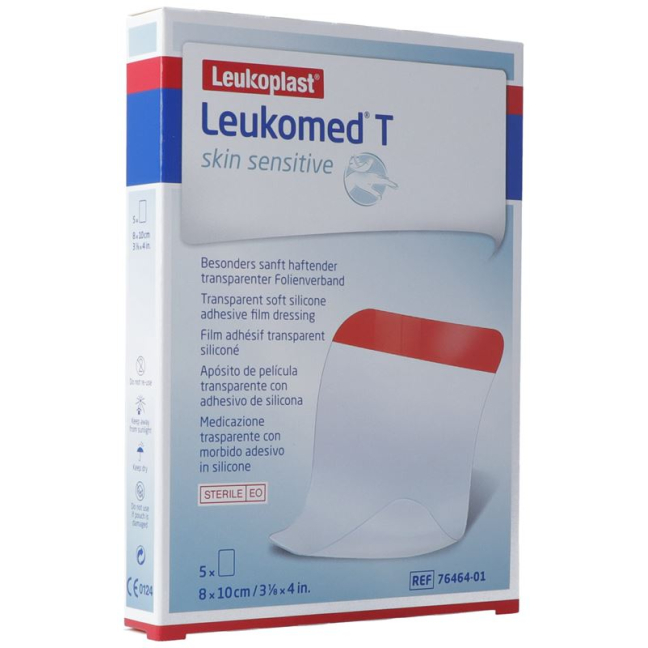 Leukomed T ευαίσθητο δέρμα 8x10cm 5 Stk