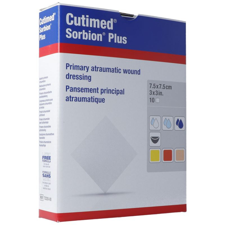 Cutimed Sorbion Plus 7.5x7.5cm 25 pcs