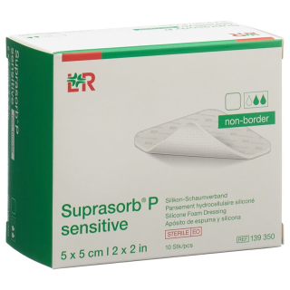 Suprasorb P sensitive non-border 5x5cm 10 pcs