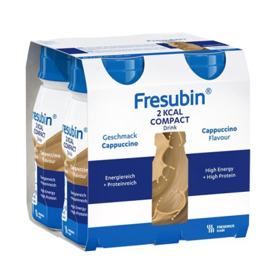 Fresubin 2 kcal Compact DRINK קפוצ'ינו 4 Fl 125 מ"ל