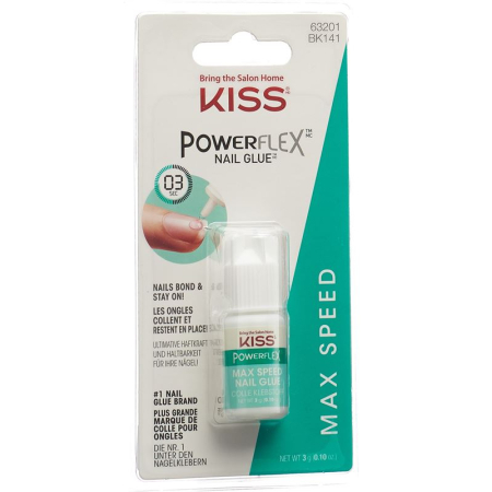 KISS PowerFlex Nail Glue Kelajuan Maksimum